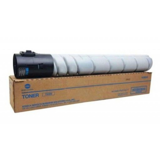 KONICA MINOLTA TN322 NOIR, TONER ORIGINAL DE MARQUE KONICA MINOLTA TN-322 (A33K050) NOIR DE 28 800 PAGES