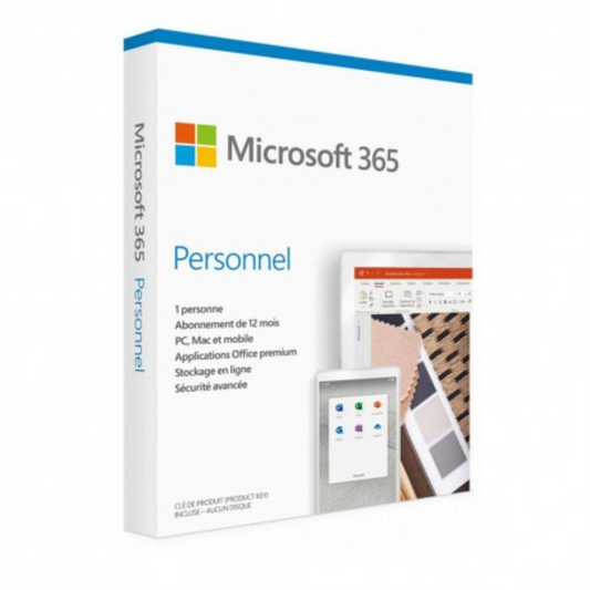 MICROSOFT M365 PERSONAL FRENCH SUBSCR 1YR AFRICA ONLY MEDIA LESS P8 QQ2-01416