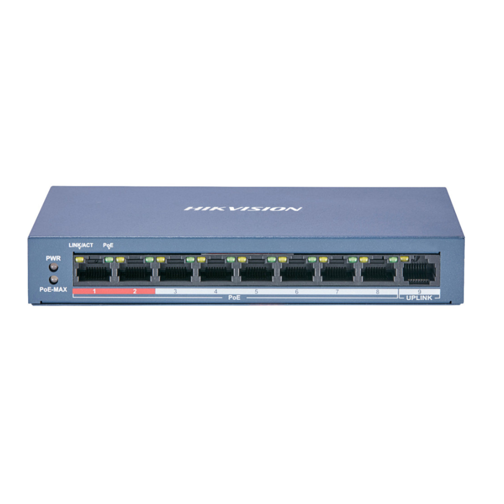 SWITCH POE 8 PORT NON GERE HIKVISION