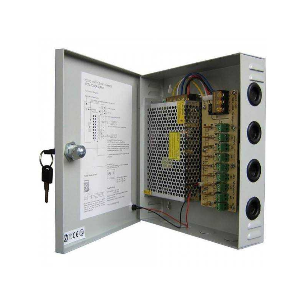 BOITE ALIMENTATION 4CH/5A/12V