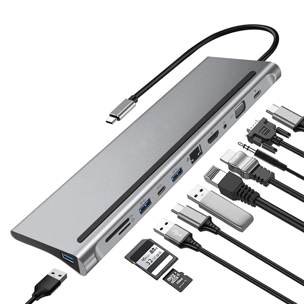 ADAPTATEUR TYPE-C TO 11 PORT  USB TO 11 PORT